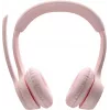 Logitech 981-001412 headphones/headset Wireless headband Office/Call center Bluetooth Rose