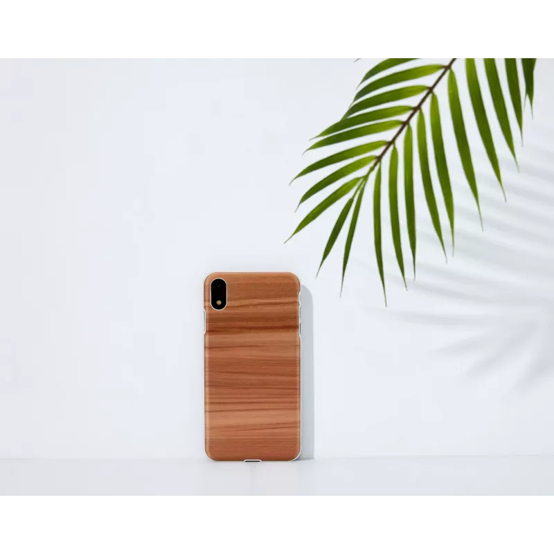 Smartphone case MAN & WOOD for iPhone XR, cappuccino white