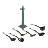 Kitchen Utensil Set JATA HACC4624 7 pcs Black Stainless Steel Heat-resistant 210 °C