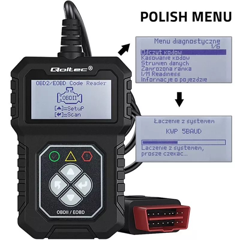 OBDII diagnostic tester QOLTEC ProLine (model 50684)