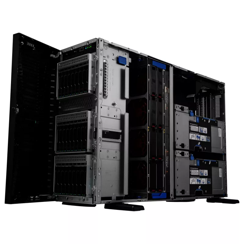 Tower server HP Enterprise ProLiant ML350 Gen11 Intel Xeon Silver 4510 2.4GHz 12c 1P 64GB DDR5 8x SFF 2x1000W