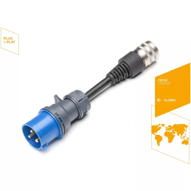 safety adapter JUICE CONNECTOR, CEE32 / 230V, Single-phase (Blue, for JUICE BOOSTER 2)