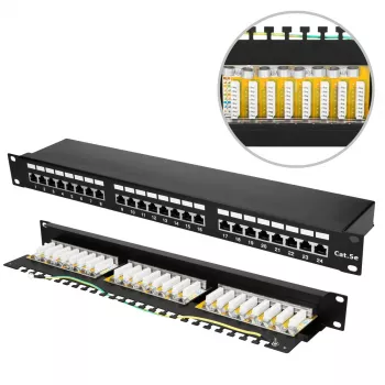 Patch Panel Extralink CAT5E STP V2 24 Port