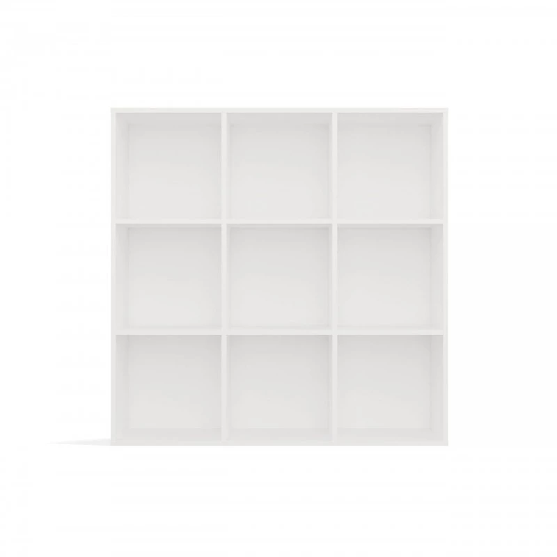 MALAX 3x3 H WHITE SHELVING UNIT