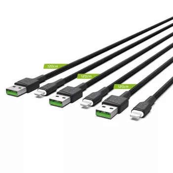Lightning Cable Green Cell KABGCSET05 1.2m Black