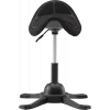 UP UP Toronto Ergonomic Balance Stool Black Fabric with Longer Gas Lift