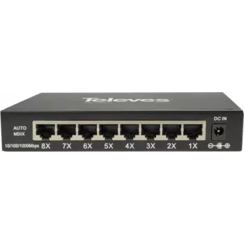 Ethernet Unmanaged Switch Televes SWUM-1000-8 8x 10/100/1000 Mbps