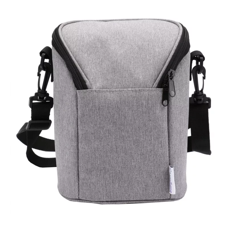 Thermal bag Olympia BT 50 — black/grey, zipper, 225×170×110 mm