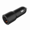 Car mobile device charger Gembird TA-UC-AC2PDQC38-CAR-01, USB-C, 38W, 12–24V, black