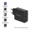 Power adapter QOLTEC 51717 45W 20V 3A AC indoor charger for smartwatch, black