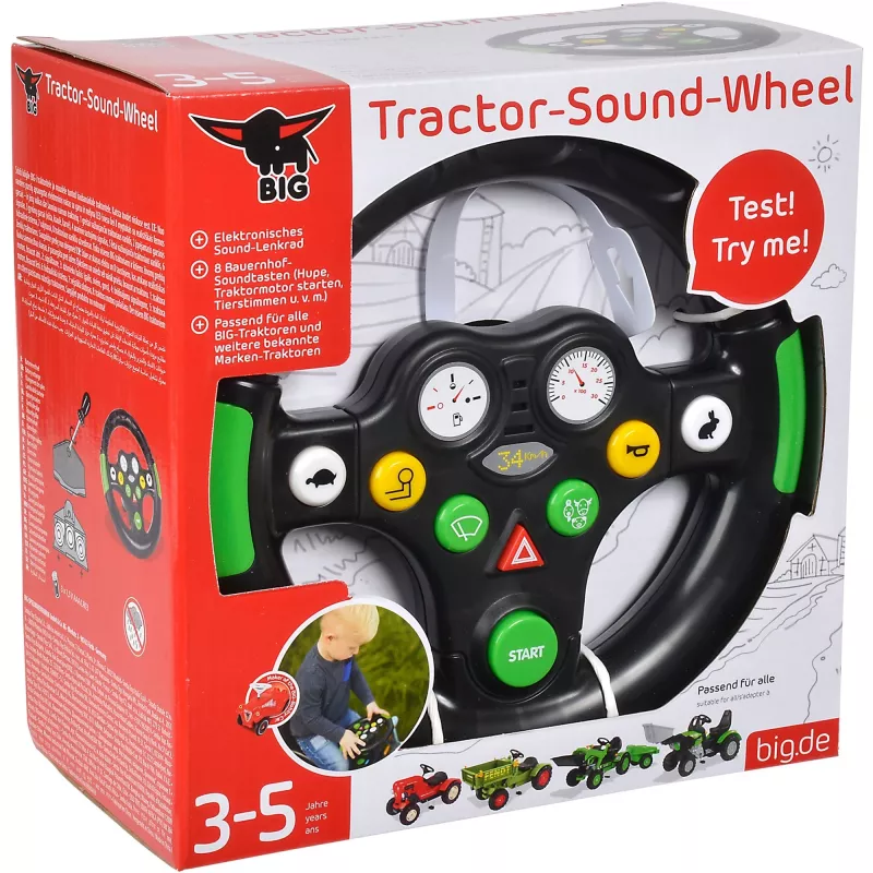 Sound wheel accessory for ride-on toys Simba‑Dickie BIG 800056488 — black/green, for ages 3–7, 450 g