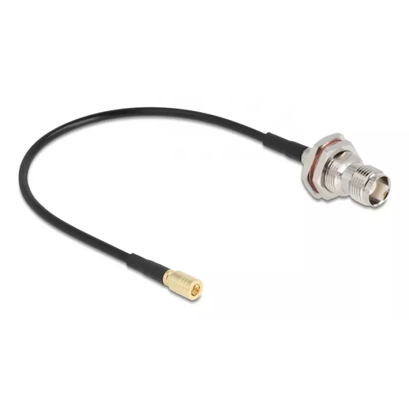 Delock Antenna Cable TNC Socket to SMB Plug RG-174 20 cm (90724)