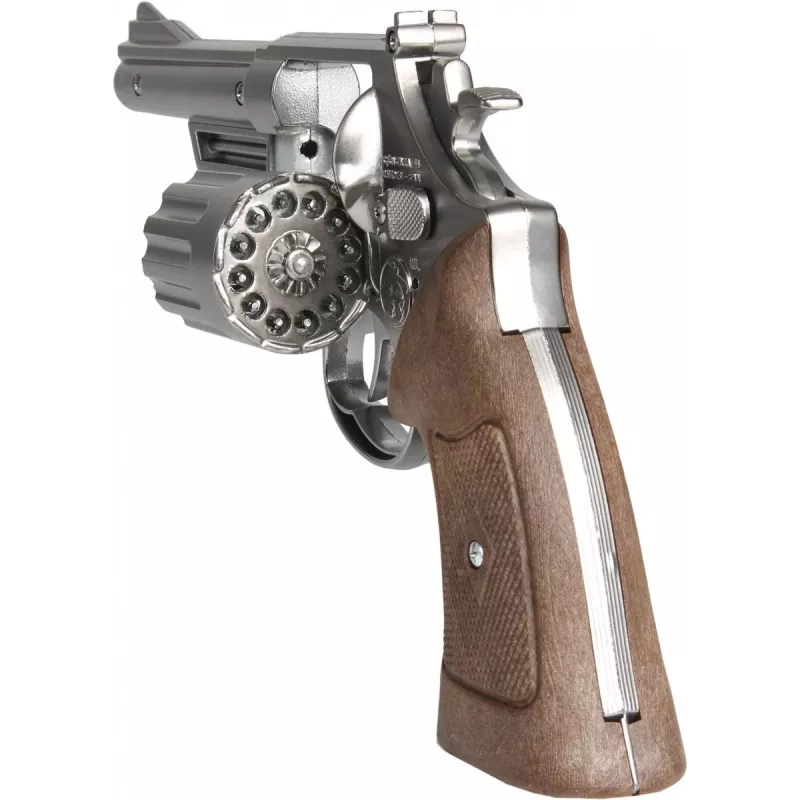 Toy metal police-style revolver Pulio 1556067/0 — 8-round capacity