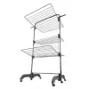 Clothes horse Leifheit Seaford Black — drying space 42 m, W760×D700×H1450 mm, foldable with wheels