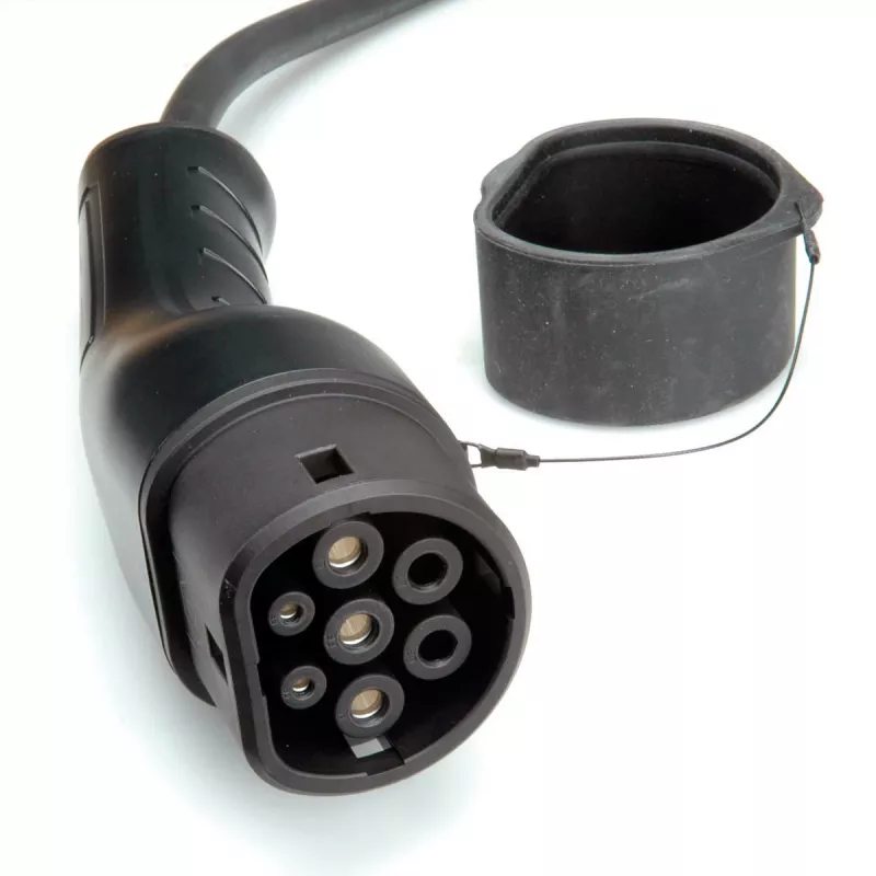 ROLINE E-Auto Ladekabel Typ2, 3-phasig, 480VAC (3P+N+E), 32 A, 22 kW, 3 m (19.08.0023)