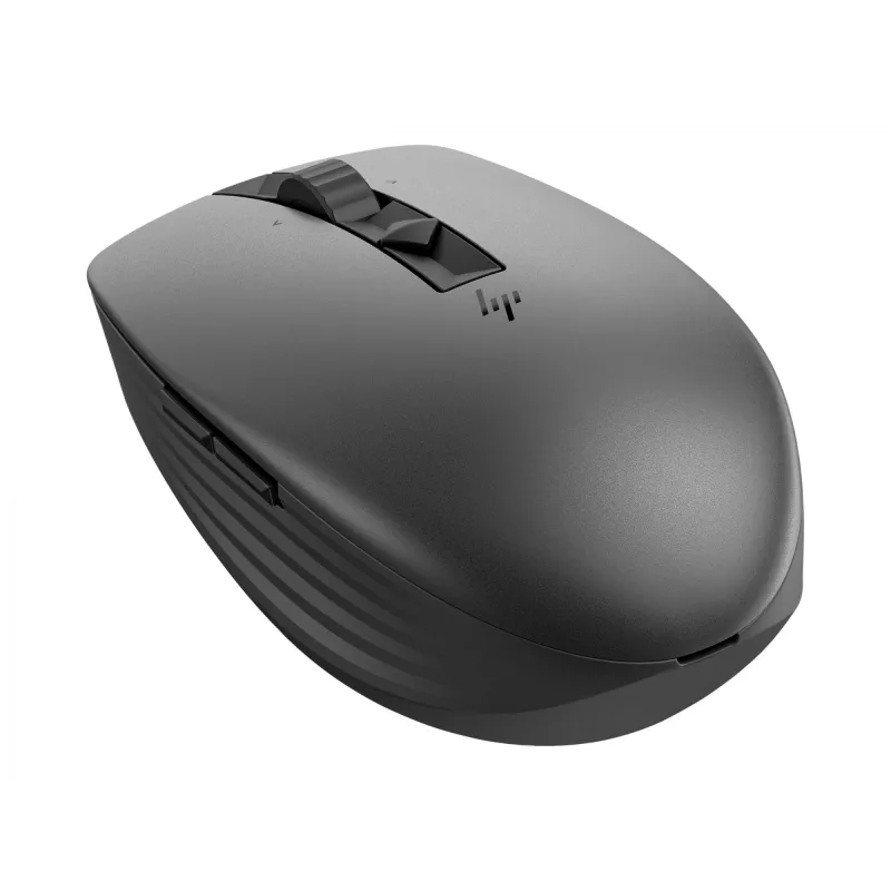 HP 710 Rechargeable Silent Mouse, Ambidextrous, RF Wireless + Bluetooth, 3000 DPI, Black