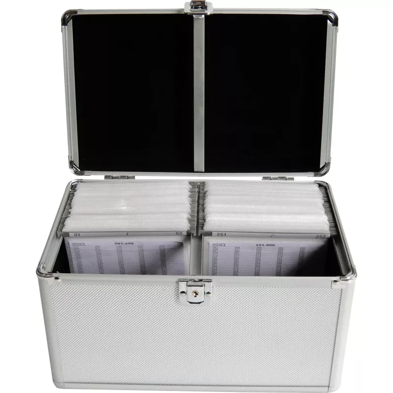 Box case MediaRange BOX75 for 200 discs Silver