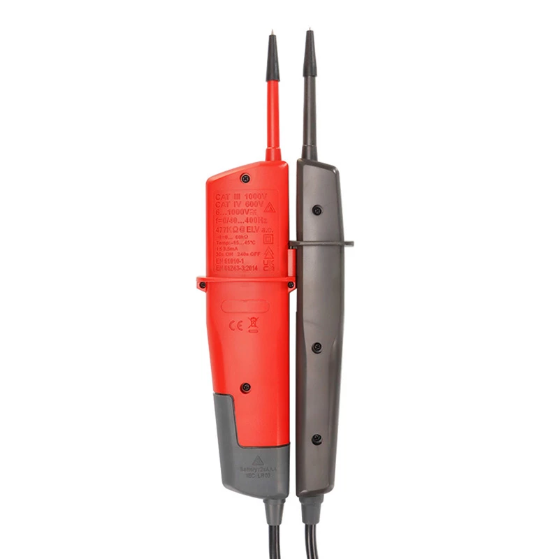 Voltage and continuity tester Unit UT18E with LCD display and non-contact voltage detection