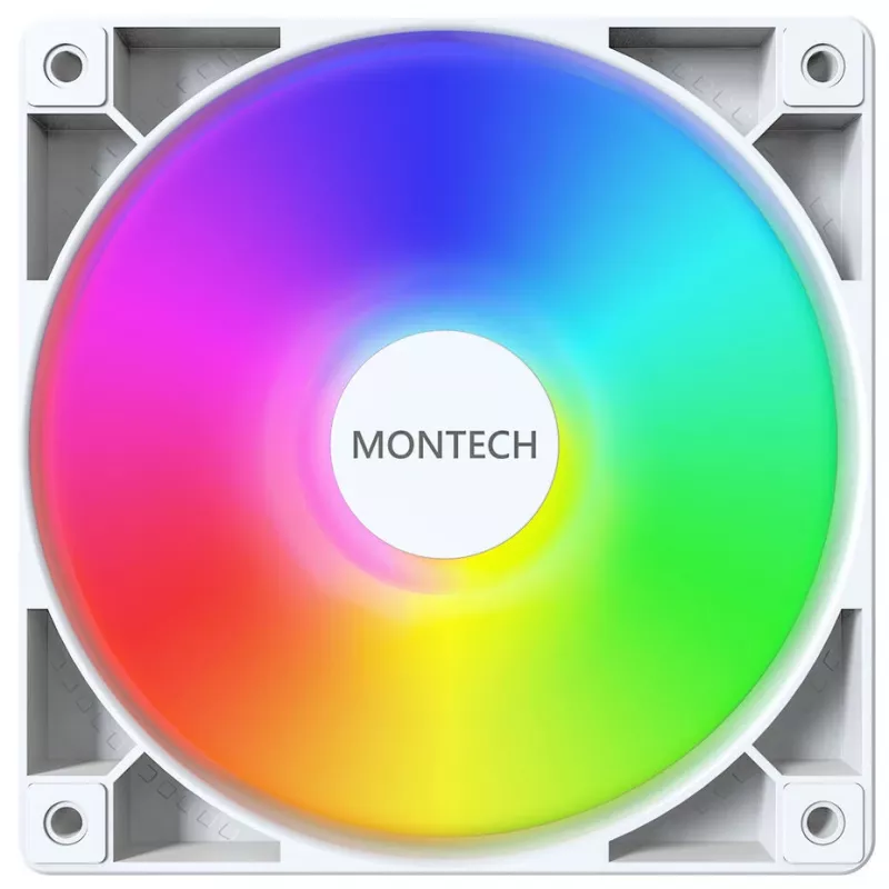 Case fan pack Montech GF120 PWM ARGB 3-in-1 — 120mm PWM fans with ARGB lighting