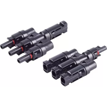 shiverpeaks ®-PV4 T-Adapter Set, 3/1, IP68, 1.5kV, black (BS02-21013)