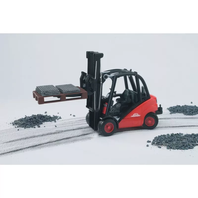 Fork Lift Bruder Linde H30D with 2 Pallets