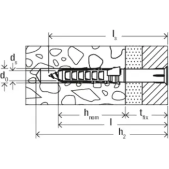 Frame fixing Fischer SXR 6 x 60