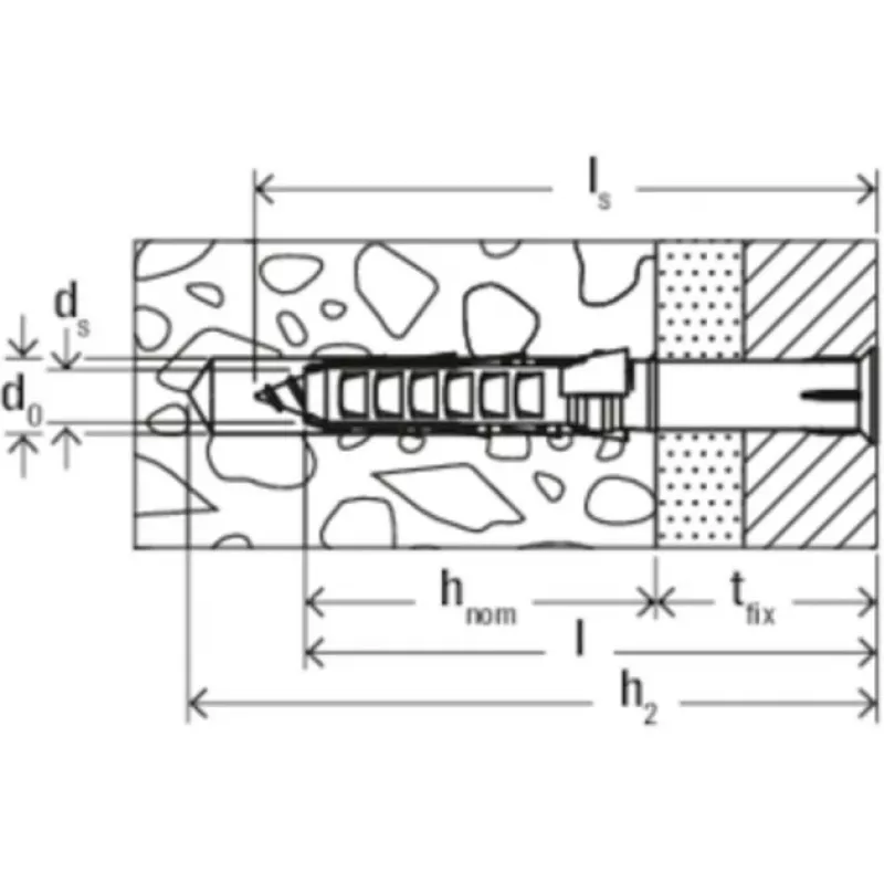 Frame fixing Fischer SXR 6 x 60