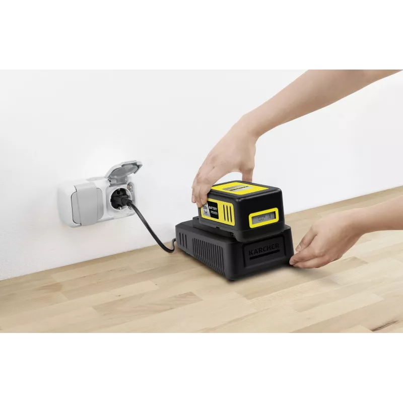 Battery & charger set Karcher 2.445-063.0, Universal 18V 5000mAh, Yellow/Black