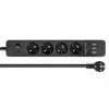 Power Extension DeLOCK 11209 1.5m 4 AC Outlets Indoor Black