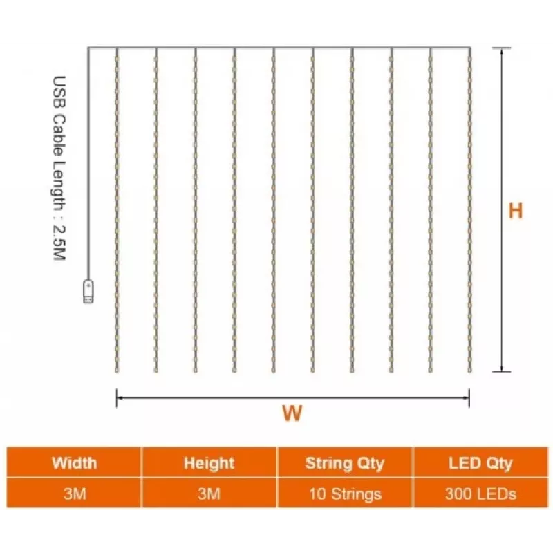 LED light HEMER 300 Bright White — decorative LED lamp, 300 mm, bright white