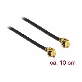 Coaxial Cable DeLOCK 89607 0.5m MHF (I-PEX) Black Gold