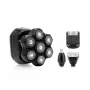 Head shaver ETA Jason 534390000 black ? 7-blade rotary head shaver, Li-Ion rechargeable, washable, 60 min runtime