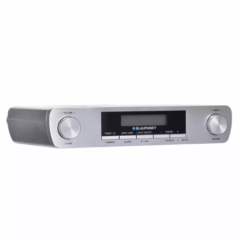 Kitchen radio BLAUPUNKT KR14BT with Bluetooth, FM, LED display, 2x0.8W, mains/battery, grey