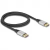 DeLOCK DisplayPort Cable 16K 60 Hz 1 m silver metal