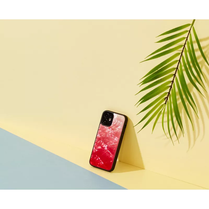 Protective phone case iKins for Apple iPhone 12 mini — Pink Lake with black accents