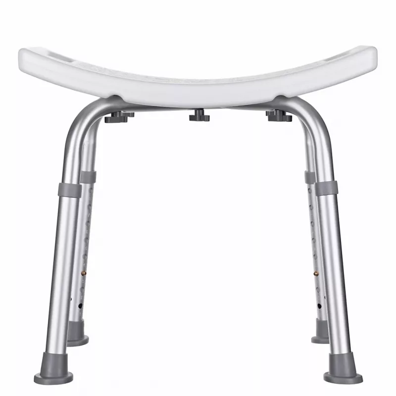 Rectangular adjustable shower stool