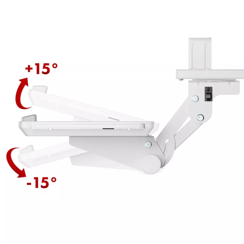 Keyboard holder MACLEAN MC-156 W — adjustable under-desk tray, max load 5 kg
