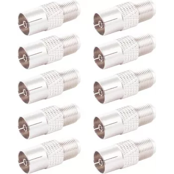 Adapter IEC socket to F socket ShiverPeaks 85324-SET10, set of 10