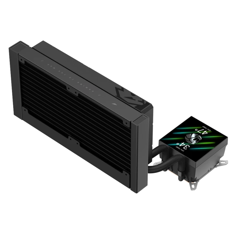 Gamemax CPU Liquid Cooler | GLACIER 240 LCD BK | Intel, AMD