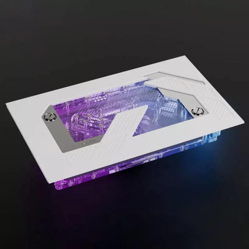 Alphacool Distroplate Apex Dark Base Pro 901 RGB Support — distribution plate for PC water cooling, model 14658