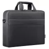 Laptop bag DEFENDER FIRM 26123 for 15.6 inch laptops, polyurethane, black, toploader, removable shoulder strap