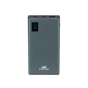 Power bank Rivacase VA1021 10000mAh, dual USB outputs, LED indicators, compact portable charger