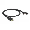 HDMI Cable DeLOCK 85467 0.5m Type A Male to Female Black