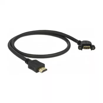 HDMI Cable DeLOCK 85467 0.5m Type A Male to Female Black