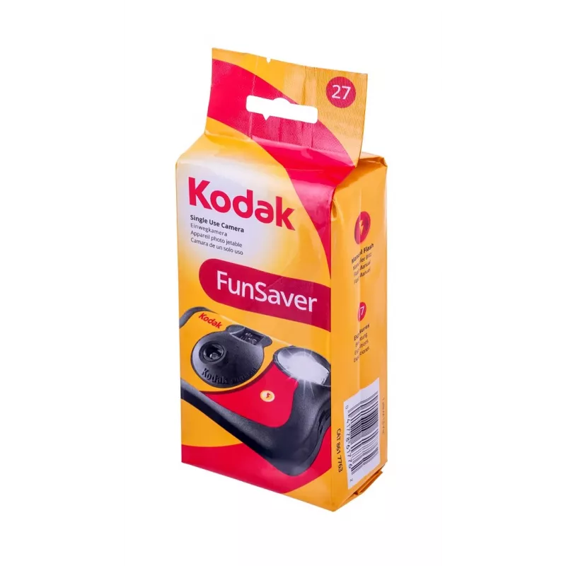 Kodak FunSaver flash disposable camera, colour film and flash, 27 photos, ISO 400