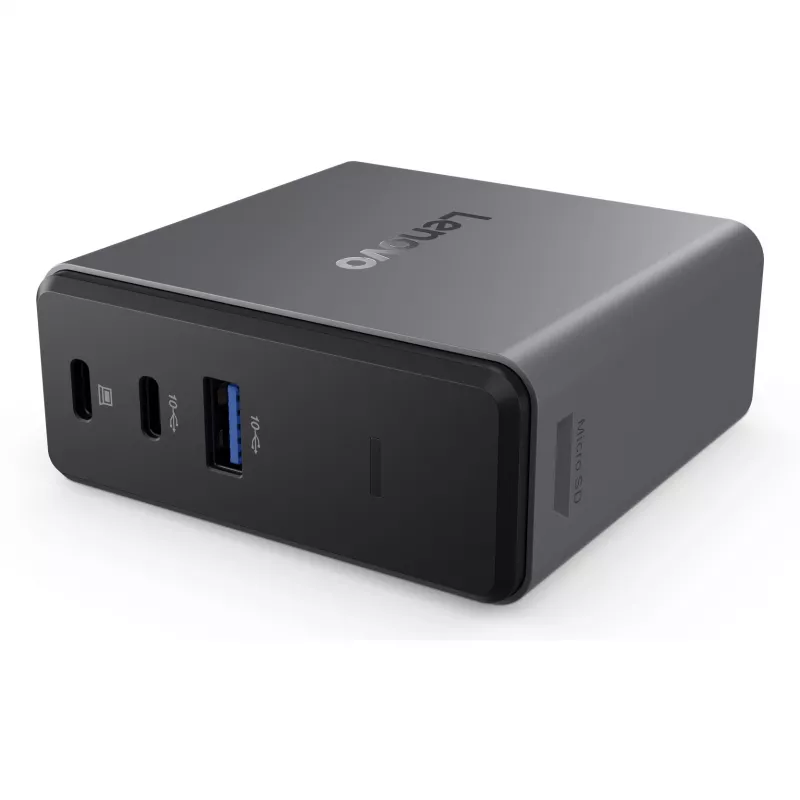Lenovo X9 Charging GaN Dock Wired USB 3.2 Gen 2 (3.1 Gen 2) Type-C Grey