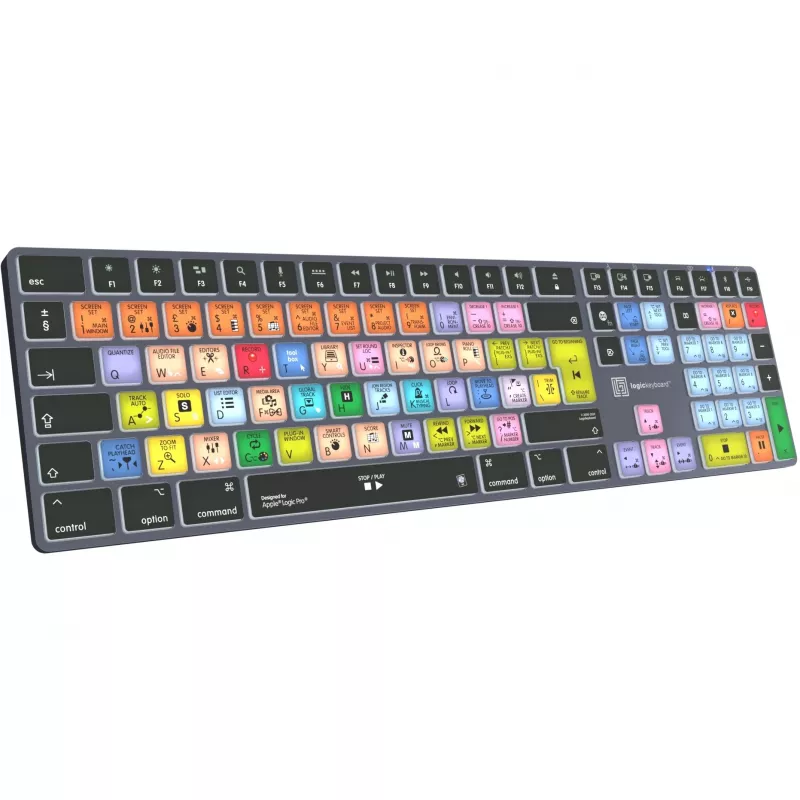 Keyboard LogicKeyboard Apple Logic Pro X2 Titan DE Mac — LKB-LOGXP2-TM-DE, German layout