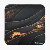 Floor Pad Arozzi Zona Square — Black/Gold, protective mat for chair and floor, square shape