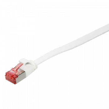 Logilink SlimLine - Patch-Cable - RJ-45 (S) to RJ-45 (S) - 2 m - U/FTP, PiMF - CAT 6 - Moulded, Snagless, Flat - White (CF2051S)