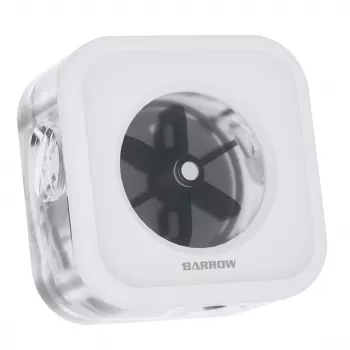 Flow Meter Barrow SLFV2-RGB W ARGB white - liquid cooling flow sensor for PC loops